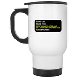 Sonic Manipulator and Vice Overlord of Vibration (Sound Girl) Ceramic Home or Stainless Steel Travel Mug