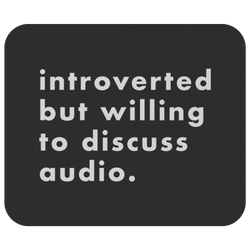 Introverted But Willing To Discuss Audio Mouse Pad