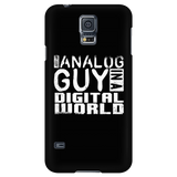 Just An Analog Guy In A Digital World iPhone Android Cell Phone Case