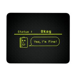 Status: Okay - Digital Console Battery Indicator Mouse Pad