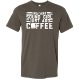 Instant Sound Girl - Just Add Coffee Short Sleeve T-Shirt