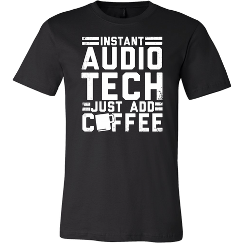 Instant Audio Tech Just Add Coffee Short Sleeve Shirt