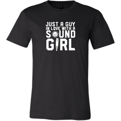 Just A Guy In Love With A Sound Girl Short Sleeve T-Shirt