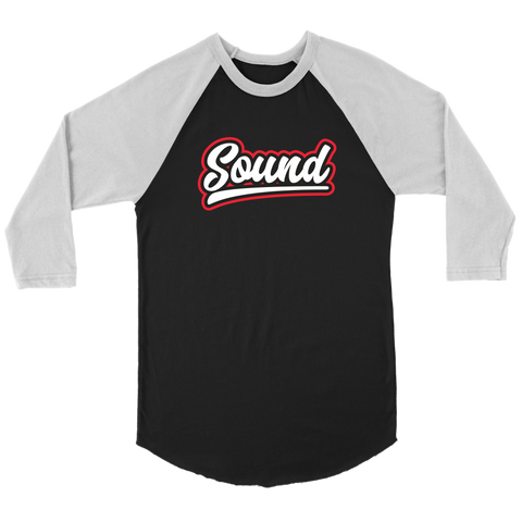 "Sound" Raglan Baseball Three-Quarter Sleeve Shirt