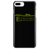 Status: Okay - Digital Console Battery Indicator iPhone Android Cell Phone Case