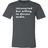 Introverted But Willing To Discuss Audio Short Sleeve T-Shirt