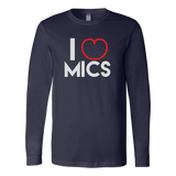 I (Cardioid) Heart Mics Long Sleeve Shirt